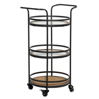 Industrial Metal Bar Cart