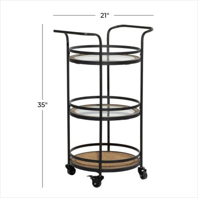 Industrial Metal Bar Cart