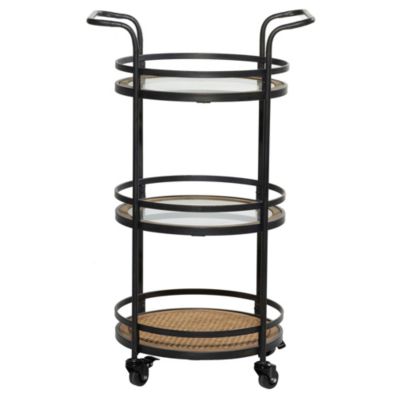 Industrial Metal Bar Cart