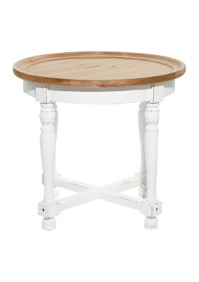 Farmhouse Wood Accent Table