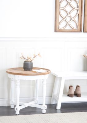 Farmhouse Wood Accent Table