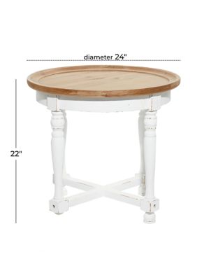 Farmhouse Wood Accent Table