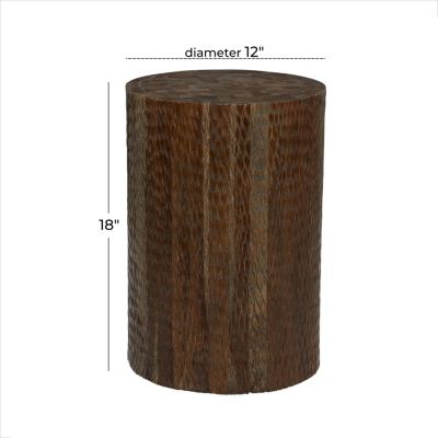 Contemporary Teak Wood Accent Table