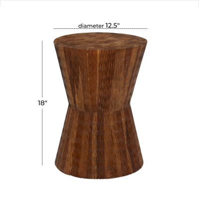 Contemporary Teak Wood Accent Table