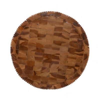 Contemporary Teak Wood Accent Table