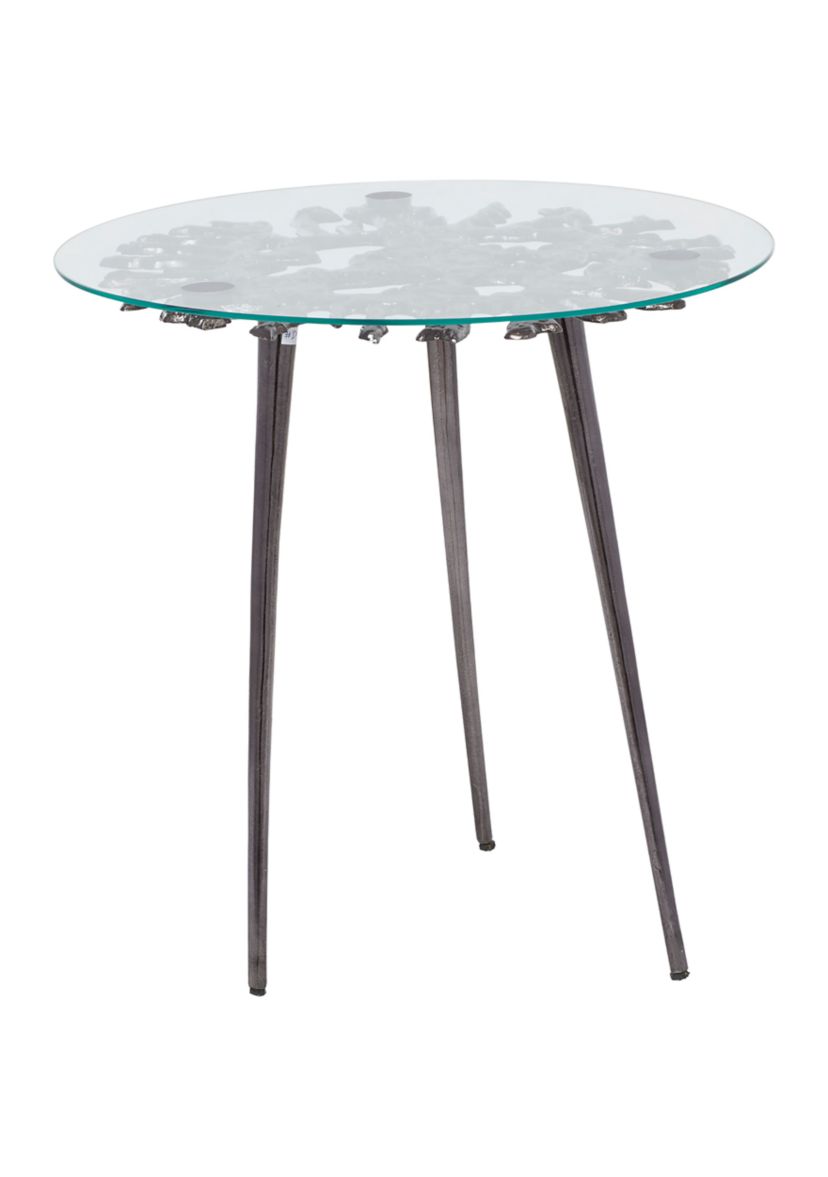 Modern Aluminum Accent Table