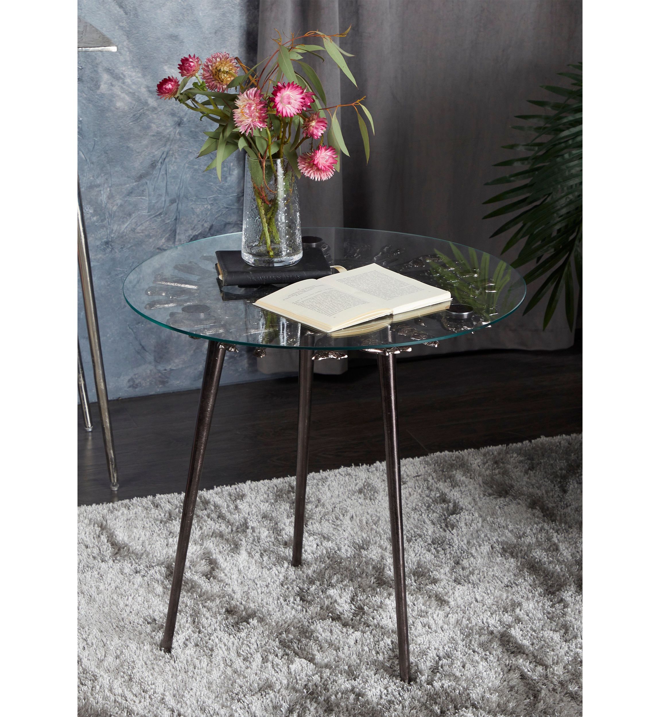 Modern Aluminum Accent Table