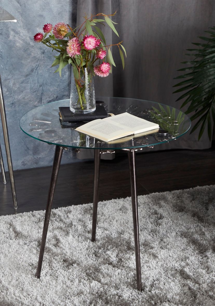 Modern Aluminum Accent Table