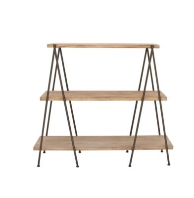 Industrial Wood Shelving Unit