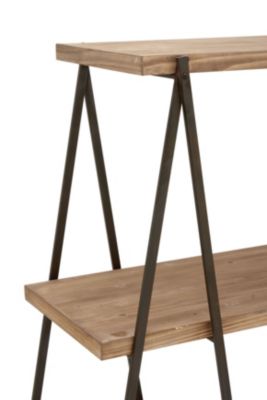 Industrial Wood Shelving Unit