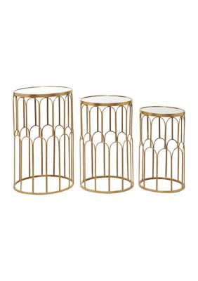 Glam Metal Accent Table - Set of 3