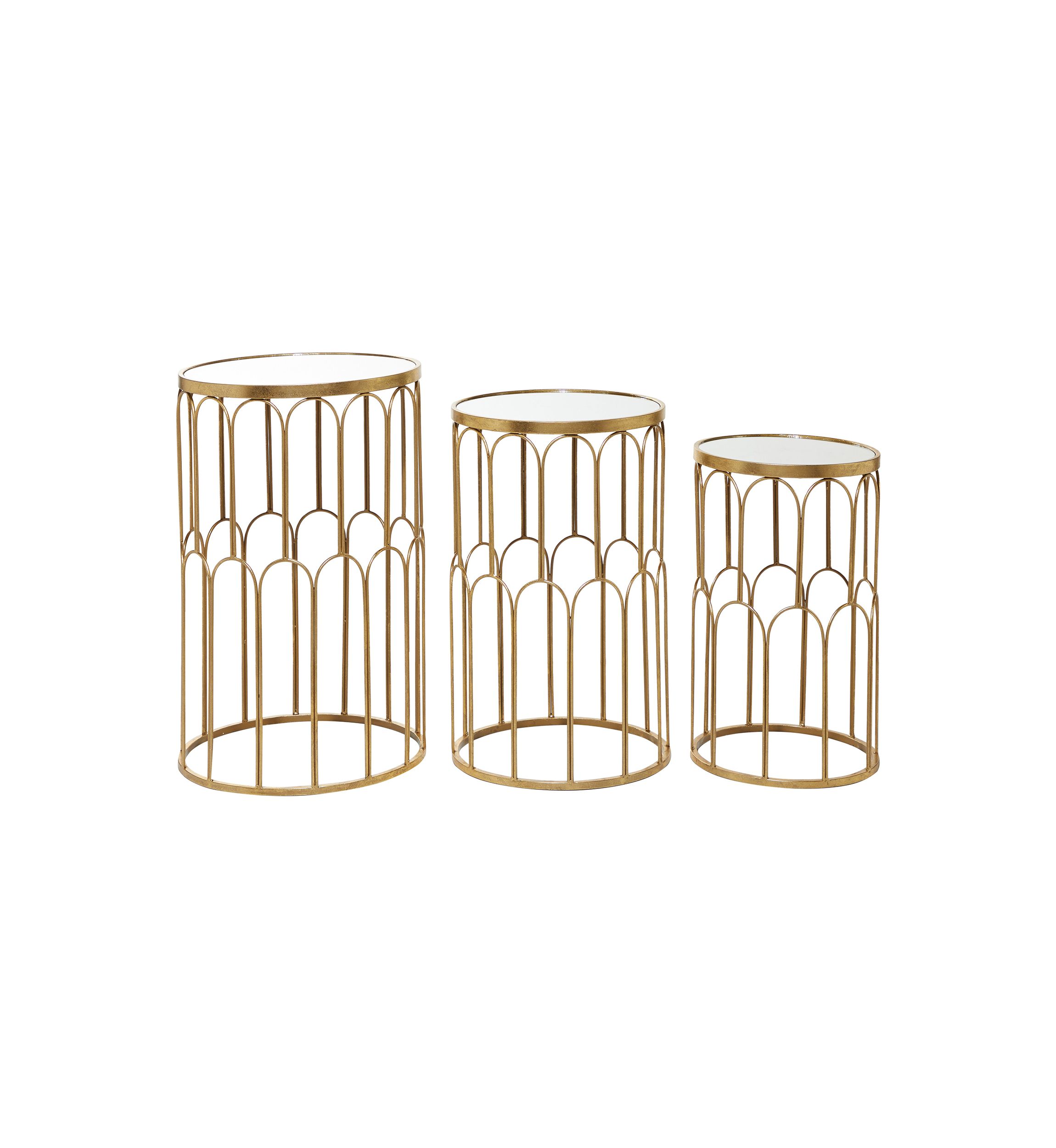 Glam Metal Accent Table - Set of 3
