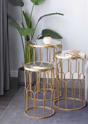 Glam Metal Accent Table - Set of 3