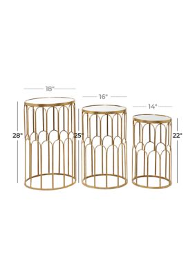 Glam Metal Accent Table - Set of 3