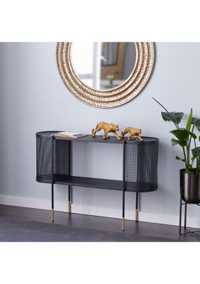 Contemporary Metal Console Table