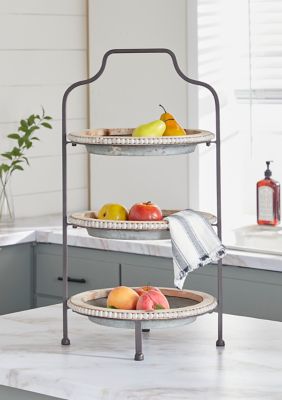 Farmhouse Metal Tiered Server