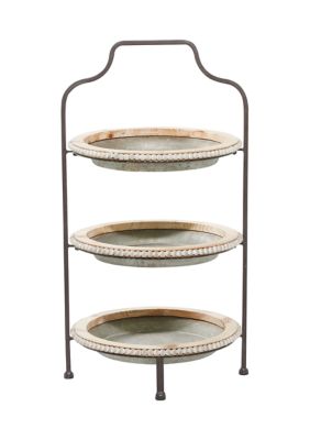 Farmhouse Metal Tiered Server