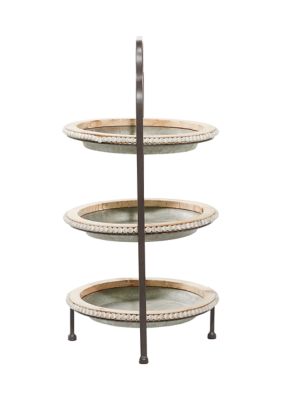 Farmhouse Metal Tiered Server