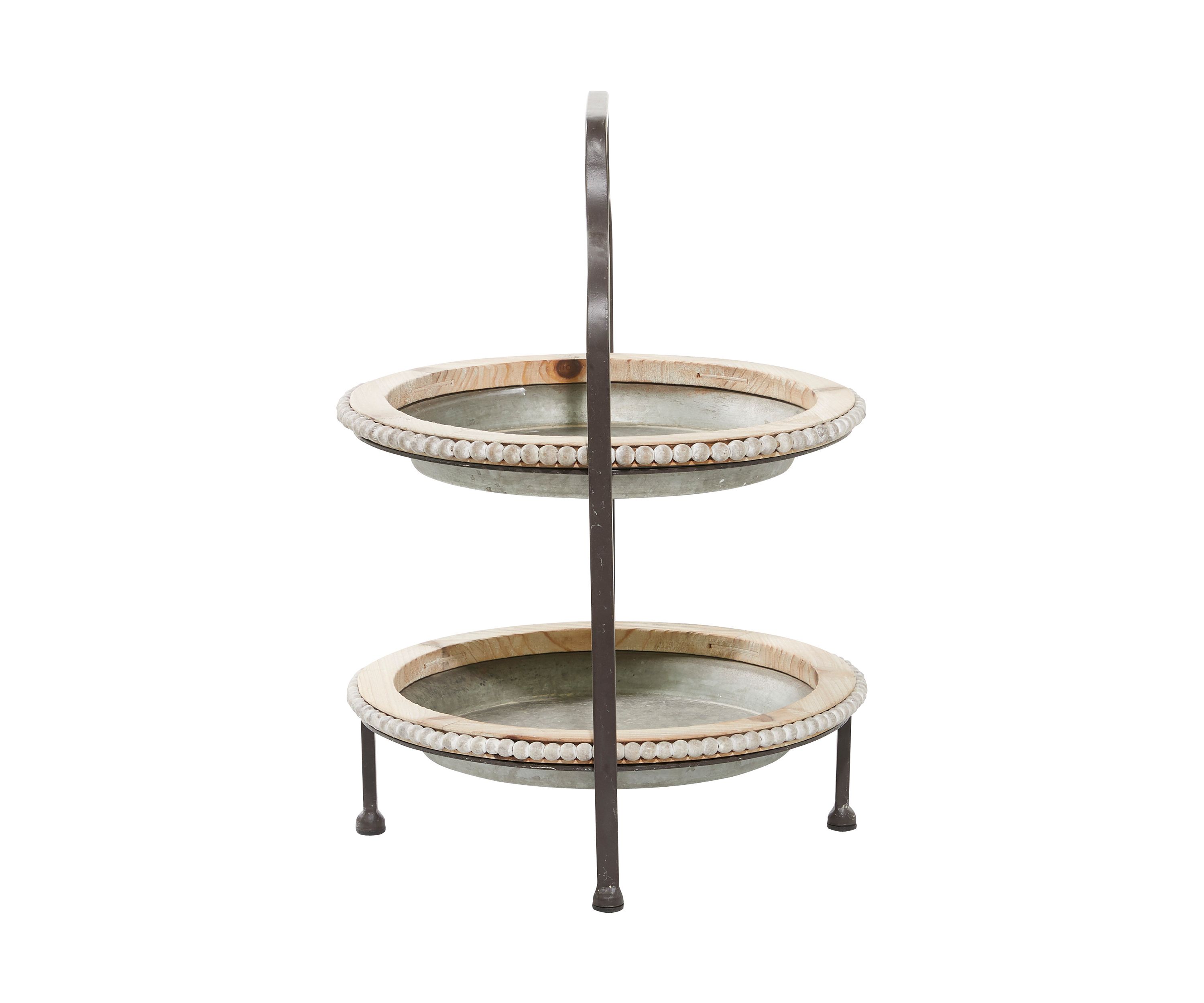 Farmhouse Metal Tiered Server