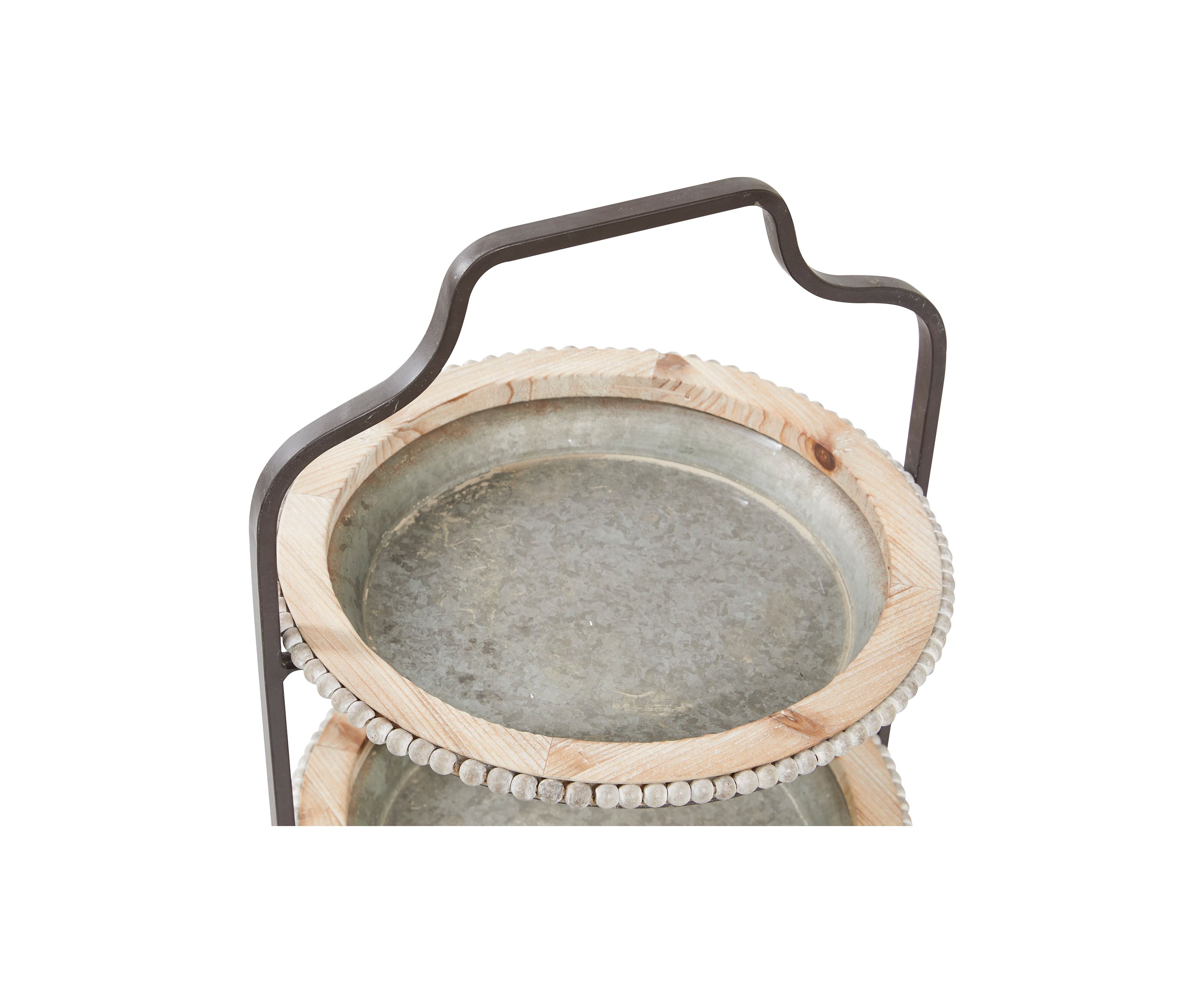 Farmhouse Metal Tiered Server