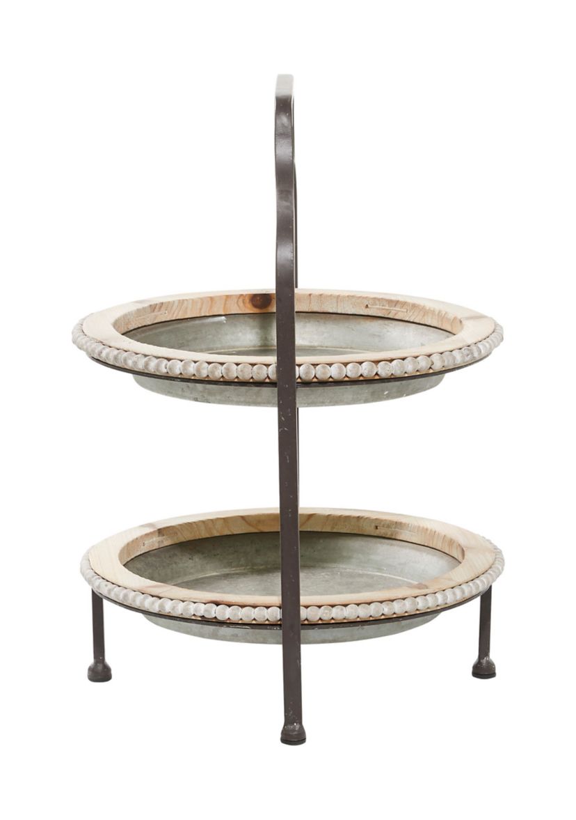 Farmhouse Metal Tiered Server