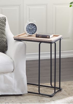 Industrial Wood Accent Table