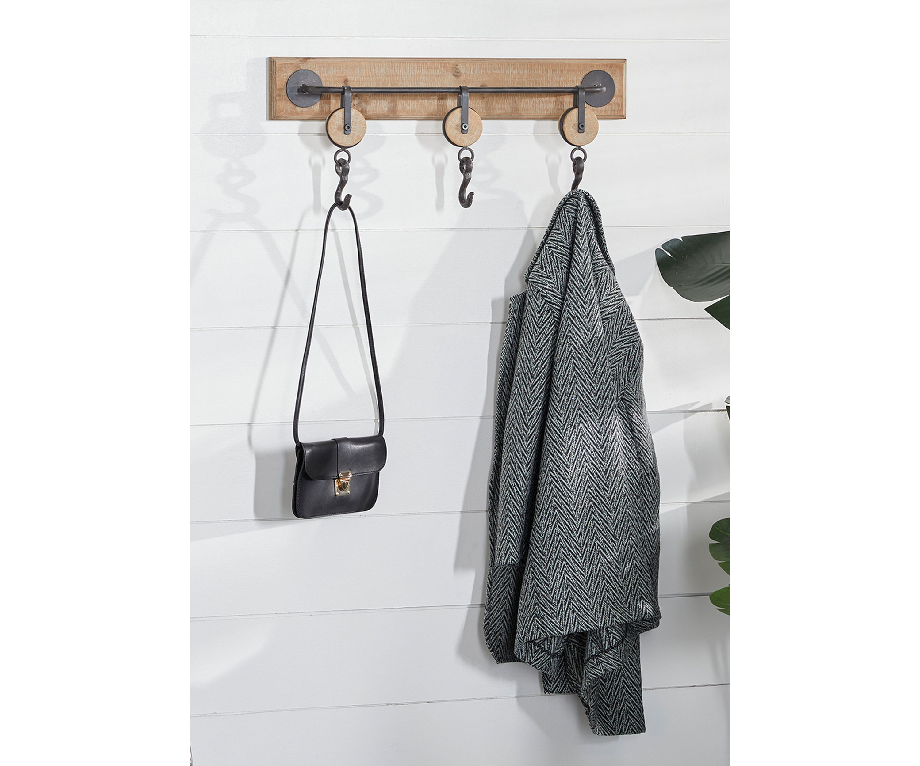 Industrial Wood Wall Hook