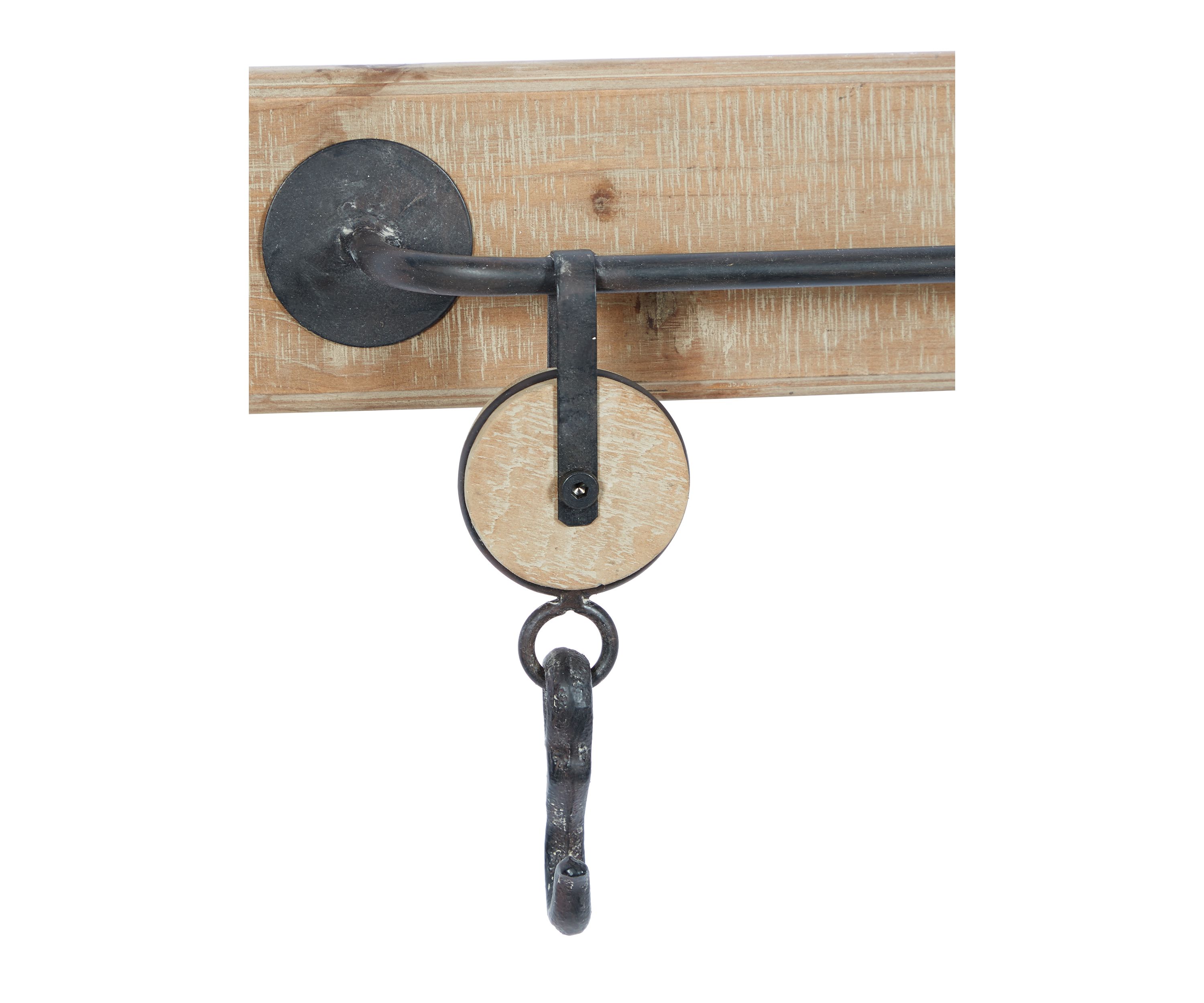 Industrial Wood Wall Hook