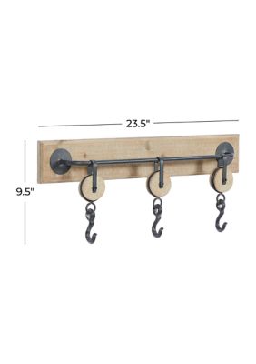 Industrial Wood Wall Hook