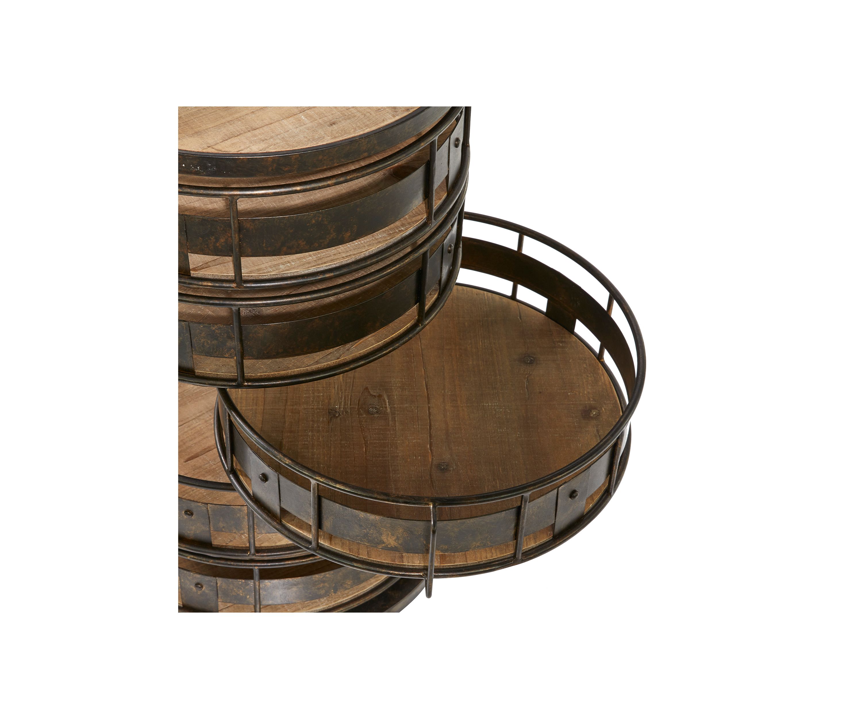 Farmhouse Metal Storage Cart