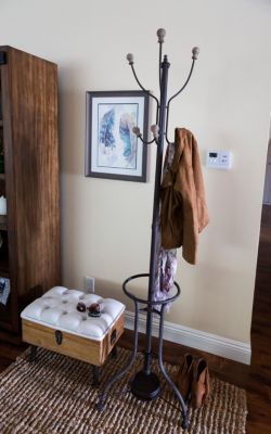 Industrial Metal Coat Rack