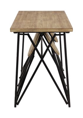 Industrial Wood Dining Table