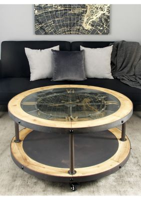 Industrial Wooden Coffee Table