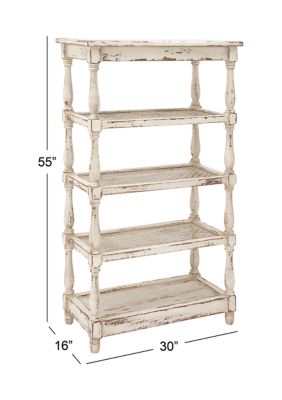 Farmhouse Wood Shelving Unit