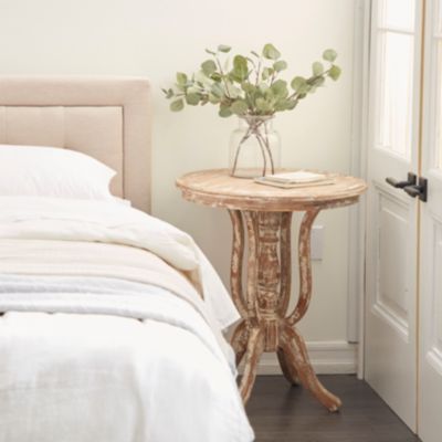 Farmhouse Wood Accent Table