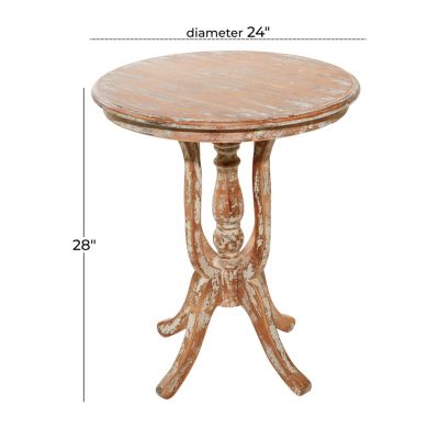 Farmhouse Wood Accent Table