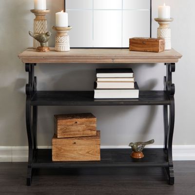 Farmhouse Wood Console Table