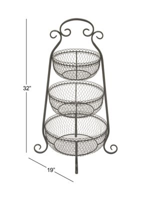 Farmhouse Metal Tiered Server