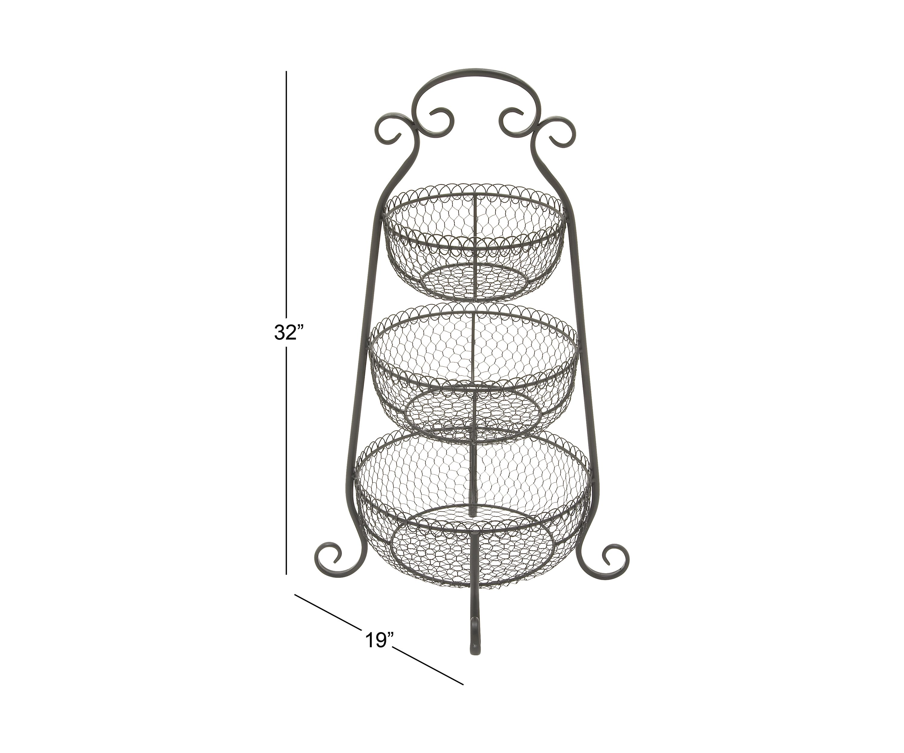 Farmhouse Metal Tiered Server
