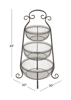 Farmhouse Metal Tiered Server