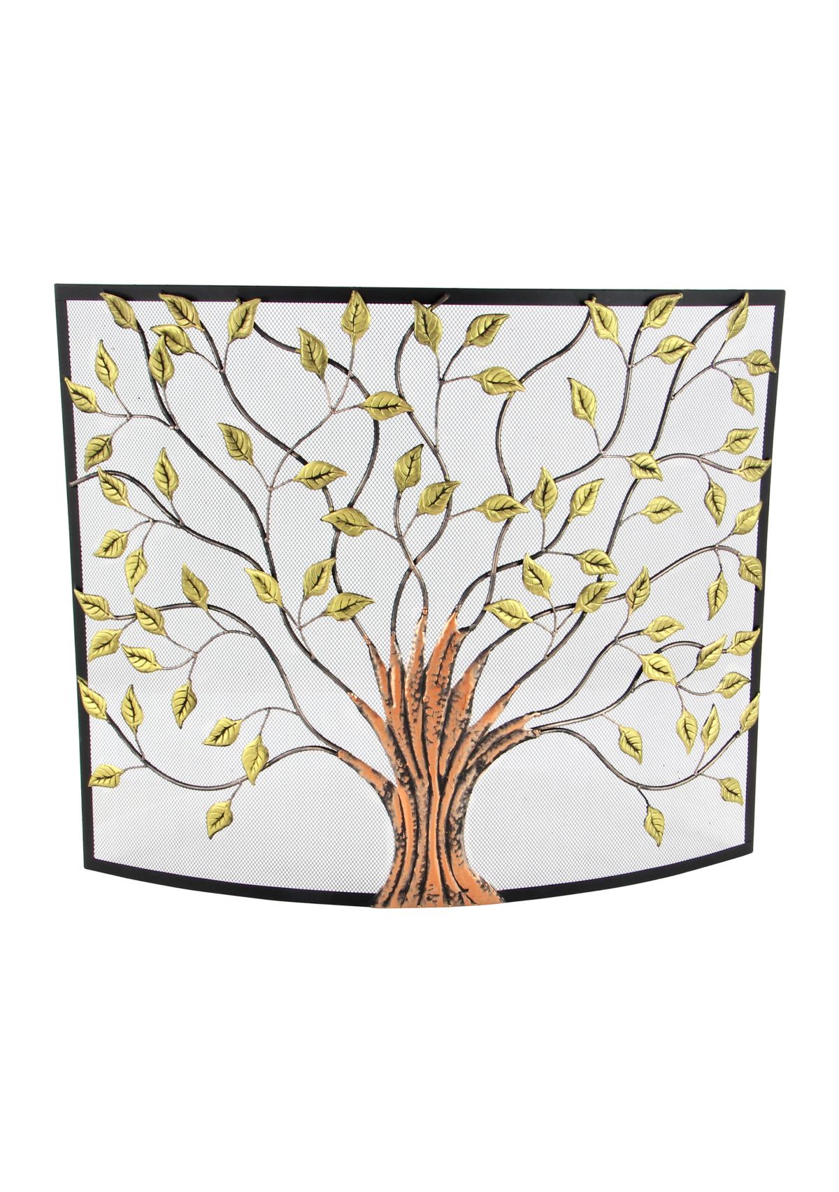 Farmhouse Metal Fireplace Screen
