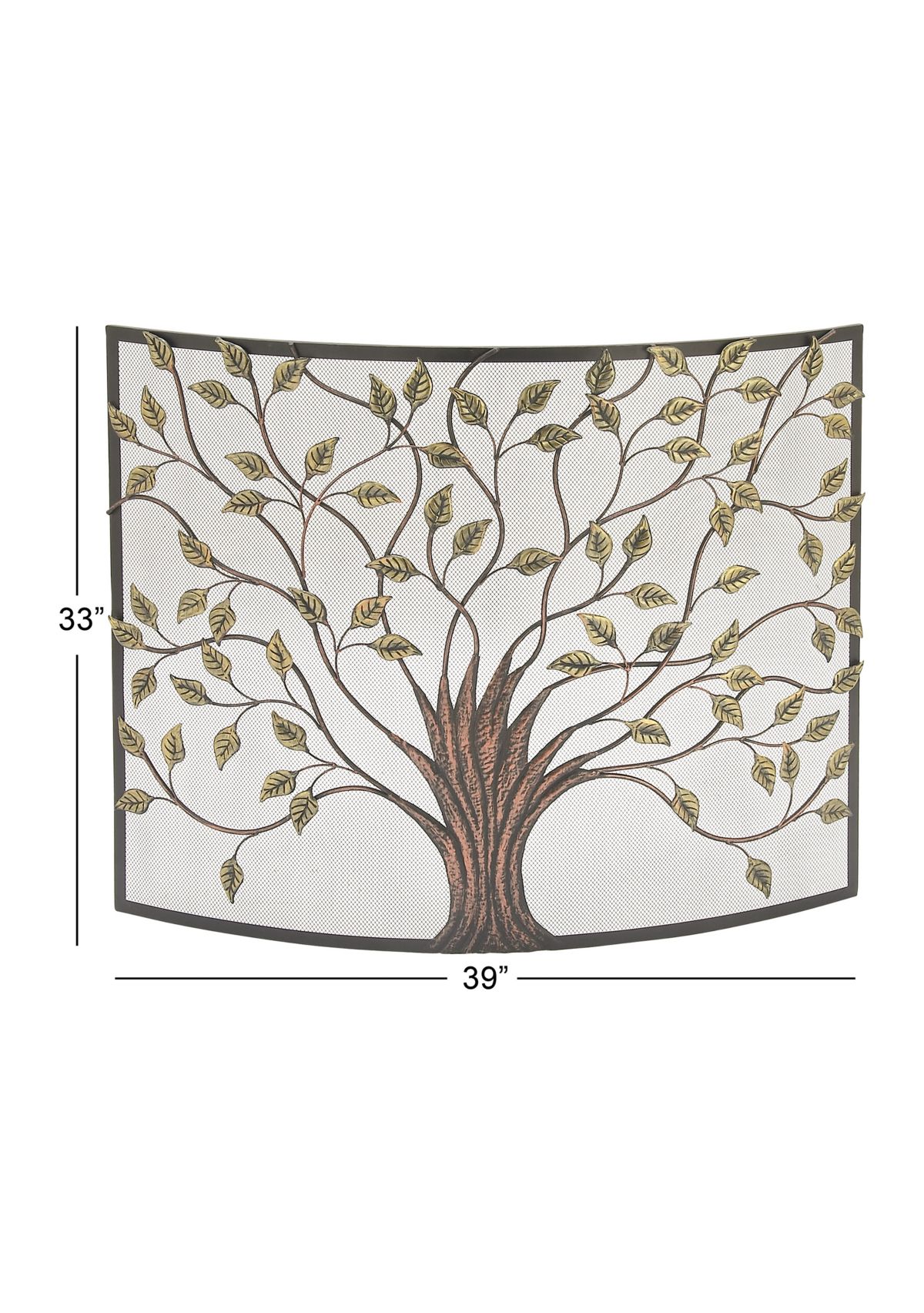 Farmhouse Metal Fireplace Screen