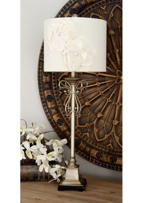 Glam Metal Buffet Lamp - Set of 2