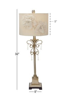 Glam Metal Buffet Lamp - Set of 2