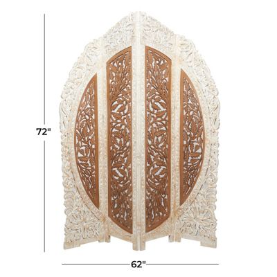 French Country Mango Wood Room Divider Screen