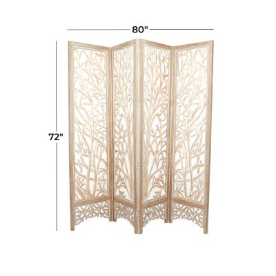 Modern Farmhouse Wooden Room Divider Screen