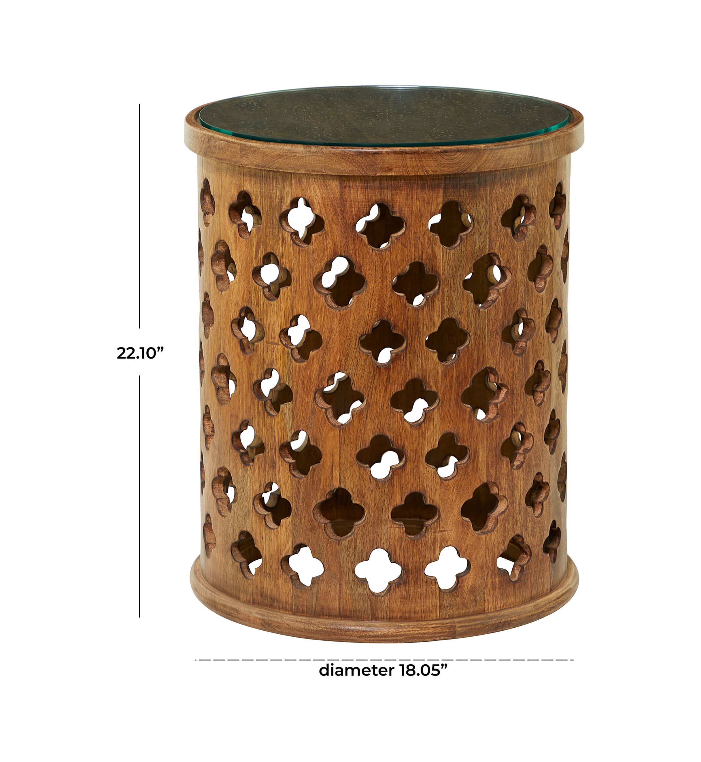 Rustic Mango Wood Accent Table