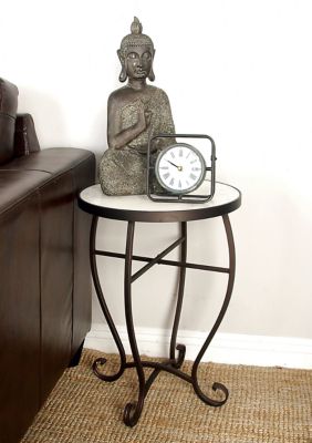 Traditional Metal Accent Table