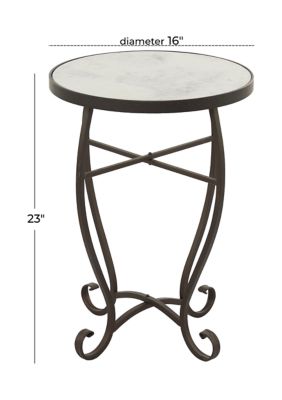 Traditional Metal Accent Table