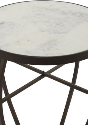 Traditional Metal Accent Table